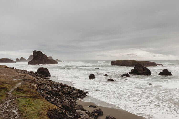 Landscape photo of the Washington coast