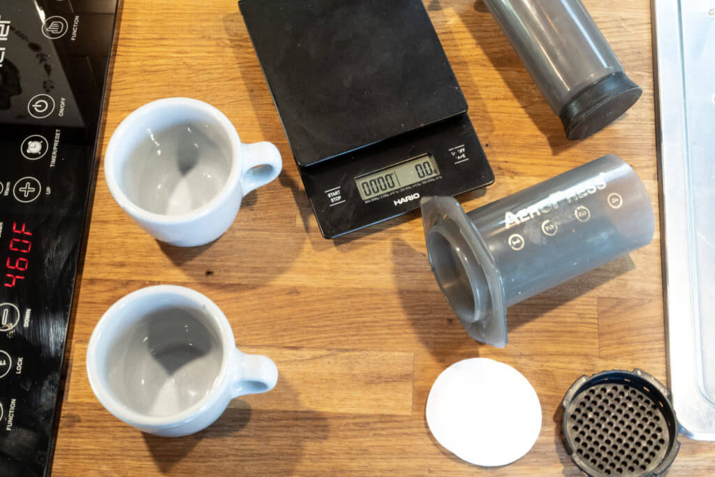 Use your aeropress to make great coffee while camping.